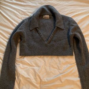 cropped uo sweater